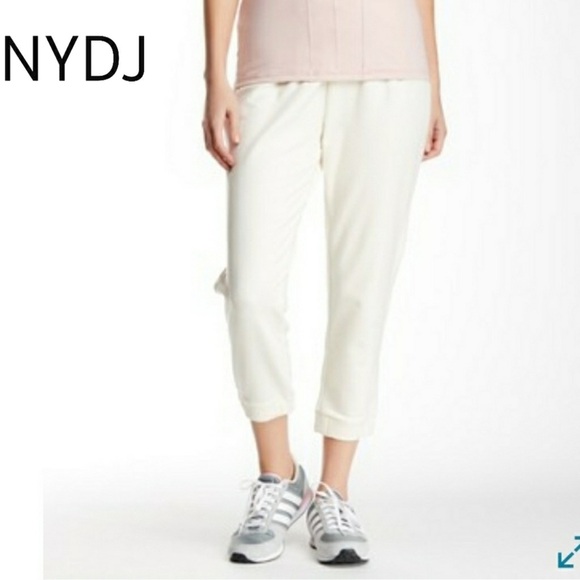 NYDJ Pants - NYDJ White Cropped Ankle Pants Relaxed Fit